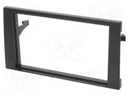 Radio frame; Audi,Seat; 2 DIN; black ACV