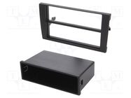 Radio frame; Audi,Seat; 2 DIN; black ACV