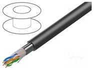 Wire; F/UTP; 4x2x23AWG; 6; wire; Cu; for direct burial,outdoor DIGITUS