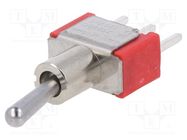 Switch: toggle; Pos: 2; SPDT; ON-ON; 2A/250VAC; 5A/28VDC; -30÷85°C E-SWITCH