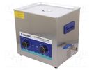 Ultrasonic washer; 300x300x150mm; 40kHz; 20÷80°C; 230VAC; Plug: EU 