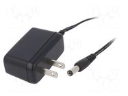 Power supply: switching; mains,plug-in; 6VDC; 0.83A; 5W; 76% XP POWER