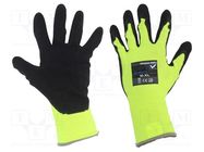 Protective gloves; Size: 10,XL; green (light); polyester; Opty WONDER GRIP
