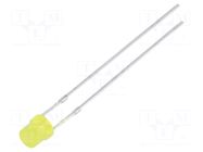 LED; yellow; 3mm; 100÷150mcd; 120°; Front: recessed; 1.8÷2.6VDC OPTOSUPPLY