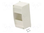 Enclosure: for modular components; IP30; No.of mod: 4; IC2 HAGER