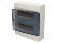 Enclosure: for modular components; IP40; No.of mod: 24; cosmos HAGER
