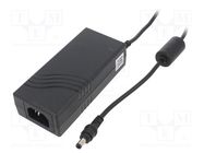 Power supply: switched-mode; 12VDC; 4.16A; Out: 5,5/2,5; 50W; 89% XP POWER