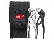 Kit: pliers; miniature; Kit: case; 2pcs. KNIPEX