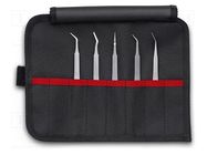Tweezers-set; for precision works,SMD; 5pcs. KNIPEX