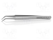 Tweezers; 115mm; for precision works,SMD; Blades: curved 