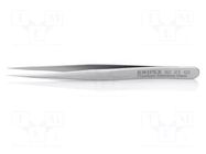 Tweezers; 110mm; for precision works; Blade tip shape: sharp KNIPEX