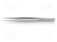 Tweezers; 110mm; Blade tip shape: sharp; universal KNIPEX