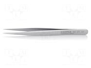 Tweezers; 110mm; Blade tip shape: sharp; universal KNIPEX