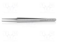 Tweezers; 118mm; Blade tip shape: rounded; universal KNIPEX