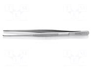 Tweezers; 200mm; Blade tip shape: rounded; universal KNIPEX