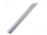Bracket; natural; 2m; aluminium; for profiles; LINEA20 TOPMET