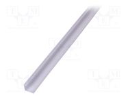 Profiles for LED modules; white; L: 2m; WALLE12; aluminium TOPMET