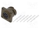 Connector: military; socket; male; PIN: 6; size 14S; VG95234; olive AMPHENOL AIR