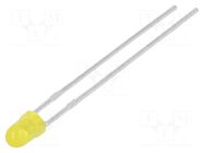 LED; yellow; 2.9mm; 30mcd; 60°; Front: convex; 2.1÷2.5VDC; -40÷85°C LUMEX