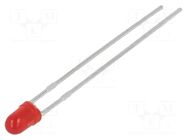 LED; red; 2.9mm; 30mcd; 60°; Front: convex; 2÷2.5VDC; No.of term: 2 LUMEX