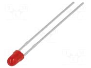 LED; red; 2.9mm; 30mcd; 60°; Front: convex; 2÷2.5VDC; No.of term: 2 LUMEX