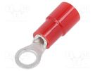 Tip: ring; M3,5; Ø: 3.7mm; 0.3÷1.65mm2; crimped; for cable; tinned NICHIFU