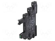 Socket; 6A; for DIN rail mounting; screw terminals; 300VAC; Zelio SCHNEIDER ELECTRIC