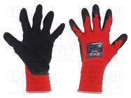Protective gloves; Size: 10,XL; red; polyester; Opty WONDER GRIP