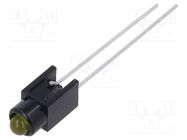 LED; in housing; 3mm; No.of diodes: 1; yellow; 30mA; Lens: yellow 