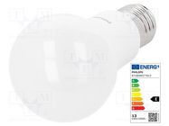 LED lamp; cool white; E27; 230VAC; 1521lm; P: 12.5W; 200°; 6500K PHILIPS