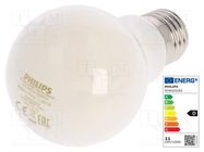 LED lamp; neutral white; E27; 230VAC; 1521lm; P: 10.5W; 4000K PHILIPS