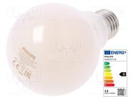 LED lamp; warm white; E27; 230VAC; 2000lm; P: 13W; 2700K; CRImin: 80 PHILIPS