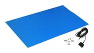 MAT KIT, RUBBER, BLU, 24X48X0.080"