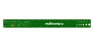 RULER, PCB, FIBERGLASS, GREEN/WHITE TEXT