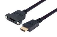 CABLE, HDMI RCPT-HDMI PLUG, 3.3 , BLK