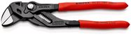 KNIPEX 86 01 180 SB Pliers Wrench pliers and a wrench in a single tool with non-slip plastic coating grey atramentized 180 mm (self-service card/blister)