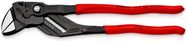 KNIPEX 86 01 300 Pliers Wrench pliers and a wrench in a single tool with non-slip plastic coating grey atramentized 305 mm
