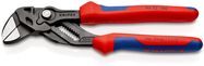 KNIPEX 86 02 180 Pliers Wrench pliers and a wrench in a single tool with multi-component handles grey atramentized 180 mm