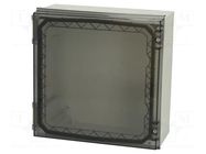 Enclosure: wall mounting; X: 320mm; Y: 320mm; Z: 150mm; NEO; grey FIBOX