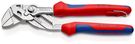 KNIPEX 86 05 180 T BK Pliers Wrench pliers and a wrench in a single tool with multi-component grips, with integrated tether attachment point for a tool tether chrome-plated 180 mm (self-service card/blister)