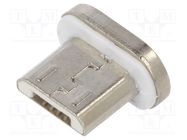 Adapter; magnetic,USB 2.0; USB B micro plug; Cablexpert GEMBIRD
