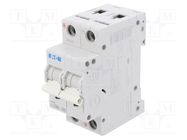 Circuit breaker; 230/400VAC; 250VDC; Inom: 50A; Poles: 2; Charact: C EATON ELECTRIC