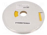 Heat shrink sleeve; glueless; 2: 1; 4.8mm; L: 30m; yellow WEIDMÜLLER