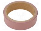 Tape: heat transfer; W: 25mm; L: 5m; Thk: 0.23mm; 2W/mK; glueless 