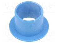 Bearing: sleeve bearing; with flange; Øout: 14mm; Øint: 12mm; blue IGUS