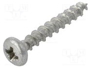 Screw; 6x40; Head: cheese head; Pozidriv; PZ3; steel; zinc; SPAX® BOSSARD