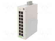 Switch Ethernet; managed; Number of ports: 16; 12÷60VDC; RJ45 WAGO