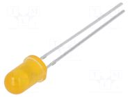 LED; orange; 5mm; 22000÷25000mcd; 30°; Front: convex; 1.9÷2.6VDC OPTOSUPPLY