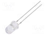 LED; 5mm; red; 3000mcd; 30°; Front: convex; 3÷13V; No.of term: 2 OPTOSUPPLY