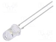 CRLED; 5mm; white cold; 7000mcd; 60°; Front: convex; 5.5÷20V OPTOSUPPLY
